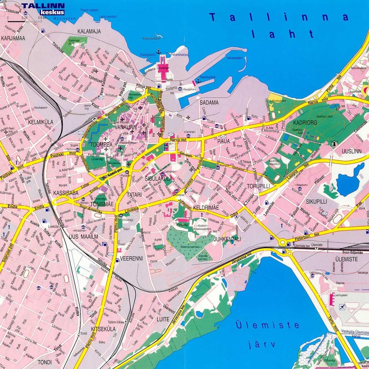 ನಕ್ಷೆ ಟ್ಯಾಲಿನ್ ಎಸ್ಟೋನಿಯಾ