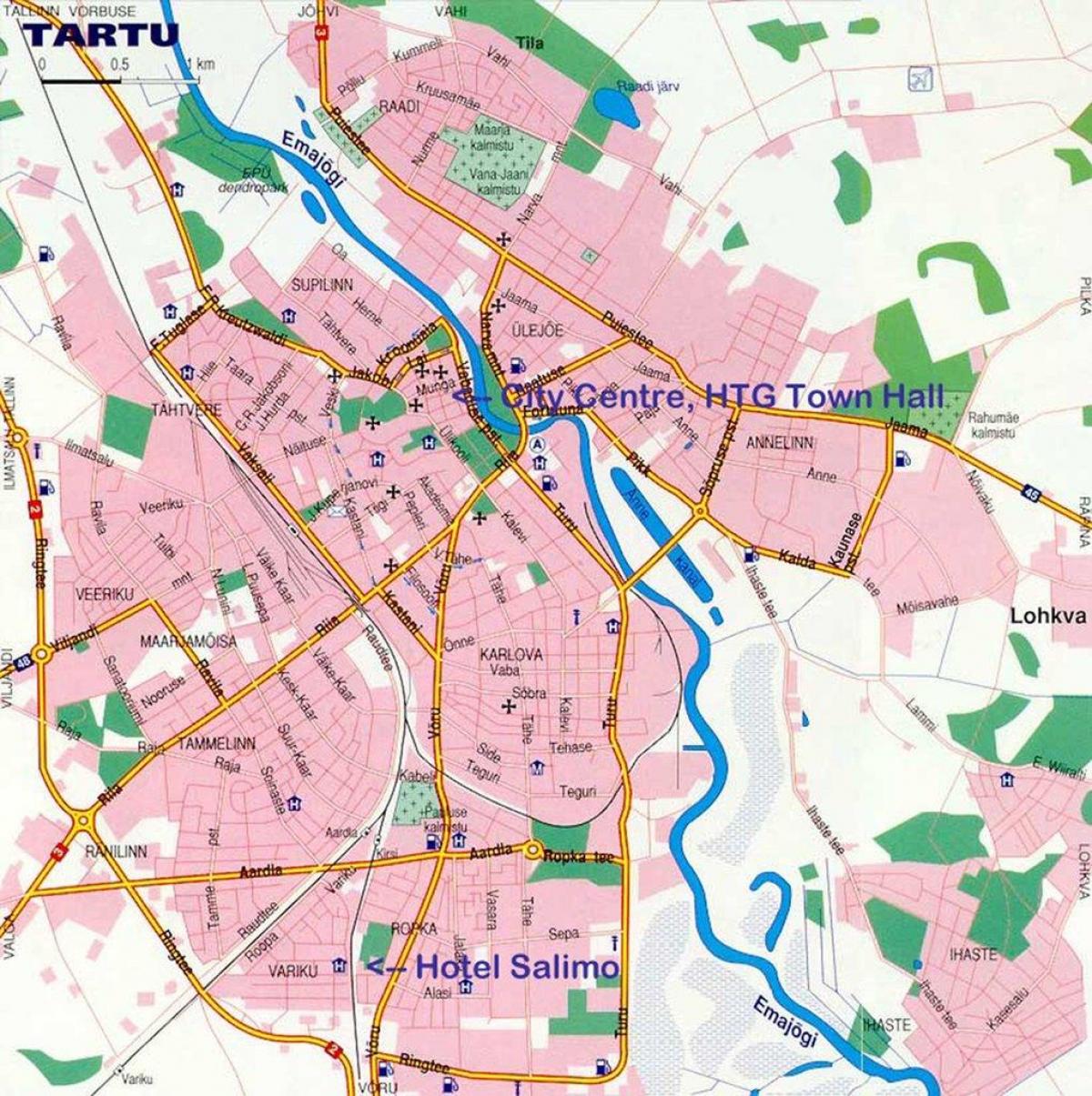 ನಕ್ಷೆ tartu ಎಸ್ಟೋನಿಯಾ